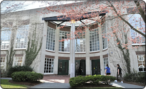 Shall Hall outside of building